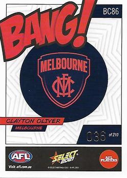 2021 Select AFL Footy Stars - Bang! #BC86 Clayton Oliver Back
